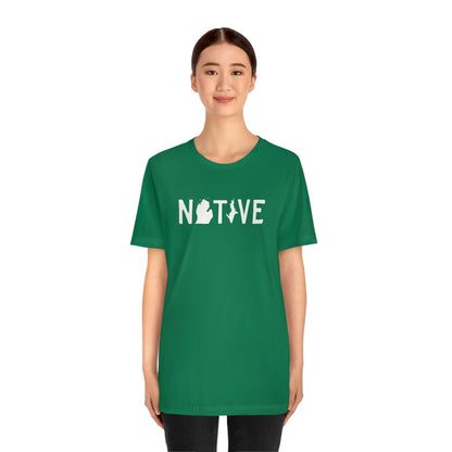 Michigan 'Native' T-Shirt (Licence Plate Font) | Unisex Standard Fit