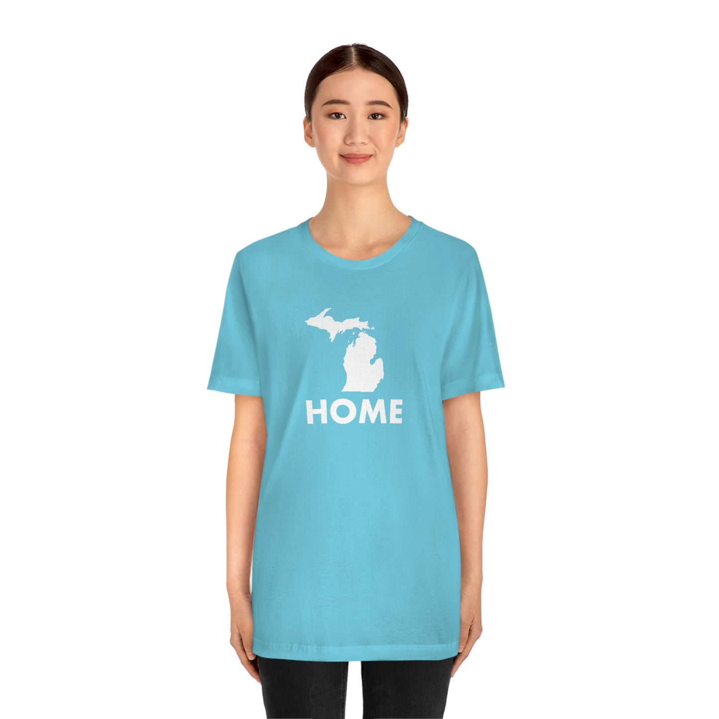 Michigan 'Home' T-Shirt (Geometric Sans Font) | Unisex Standard Fit