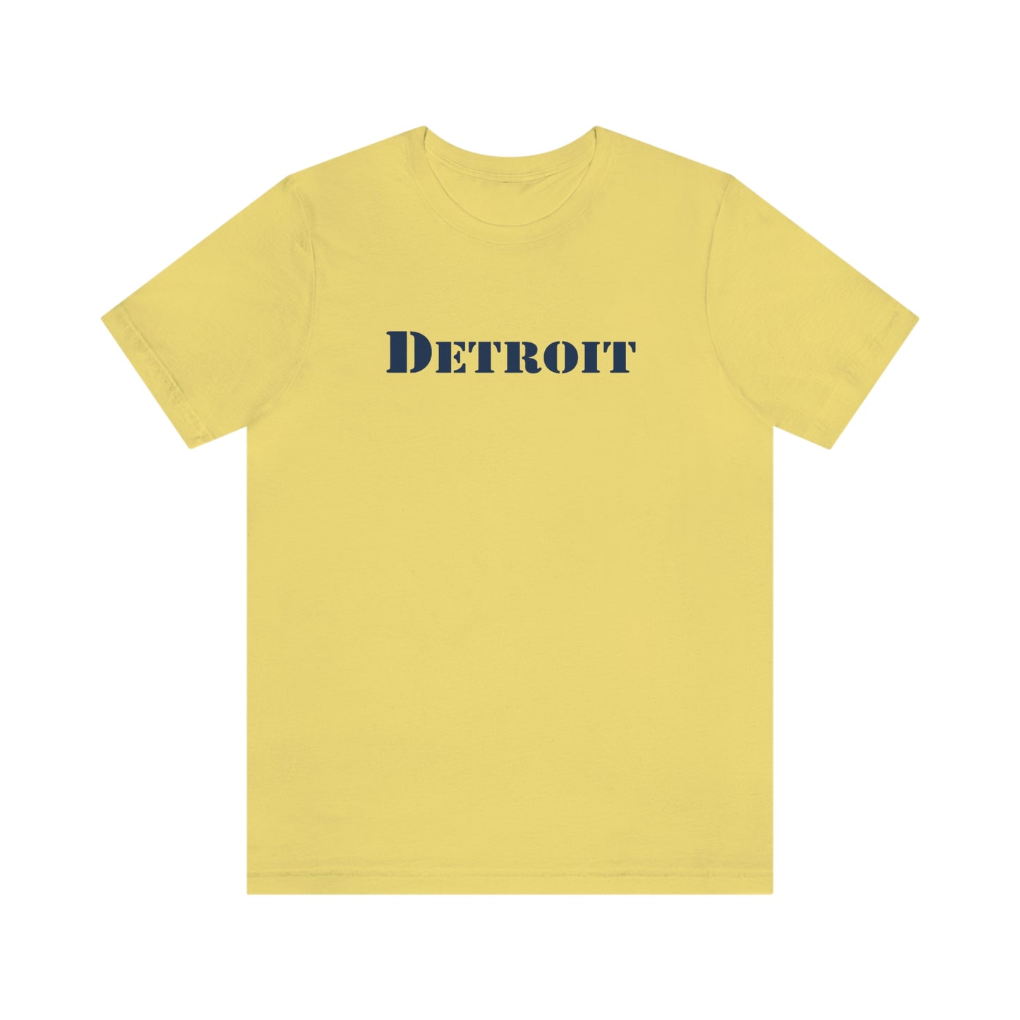 'Detroit' T-Shirt (Army Stencil Font) | Unisex Standard Fit