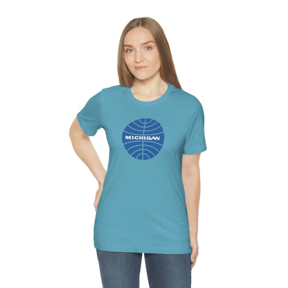 'Michigan' T-Shirt (Retro Airline Parody)  | Unisex Standard Fit