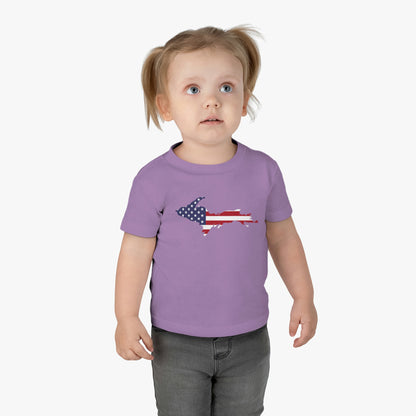 Michigan Upper Peninsula Infant T-Shirt (w/ UP USA Flag Outline) | Short Sleeve