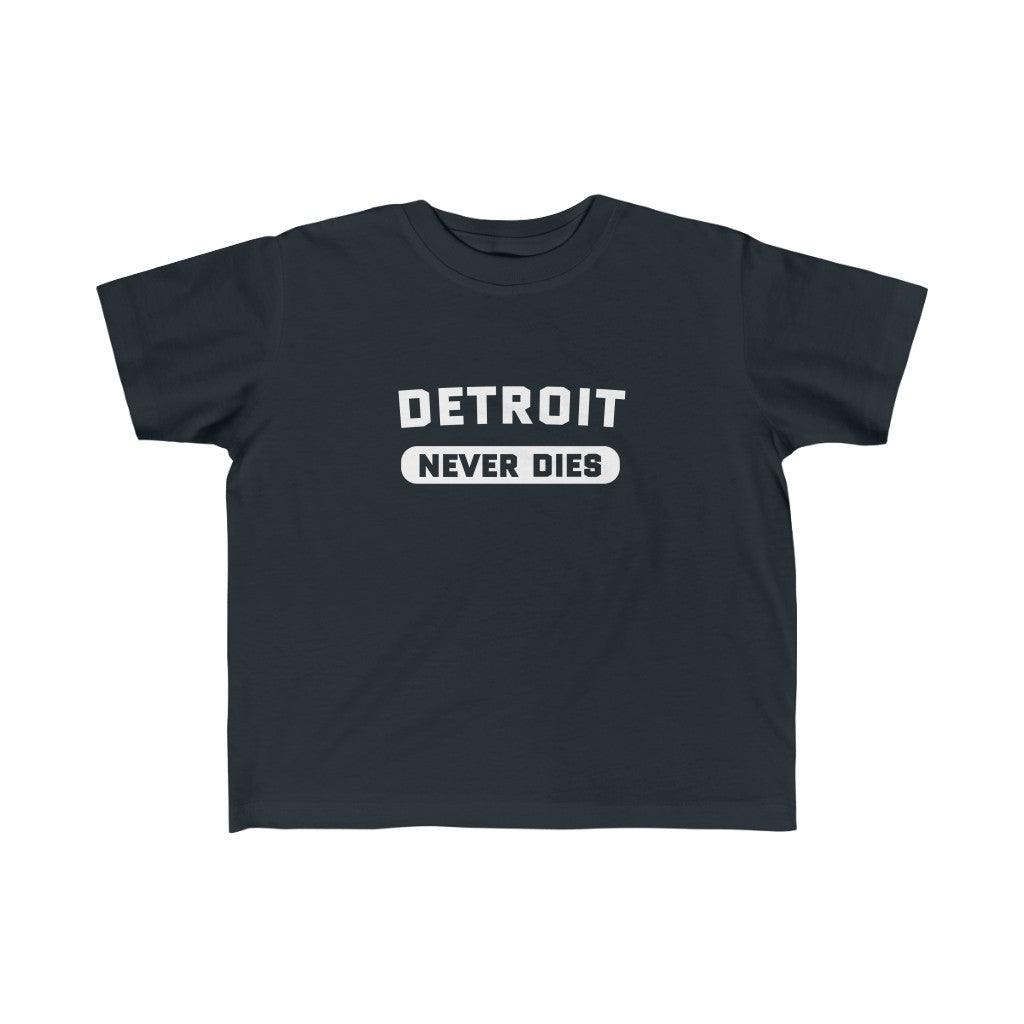 'Detroit Never Dies' ' T-Shirt | Toddler Short Sleeve - Circumspice Michigan