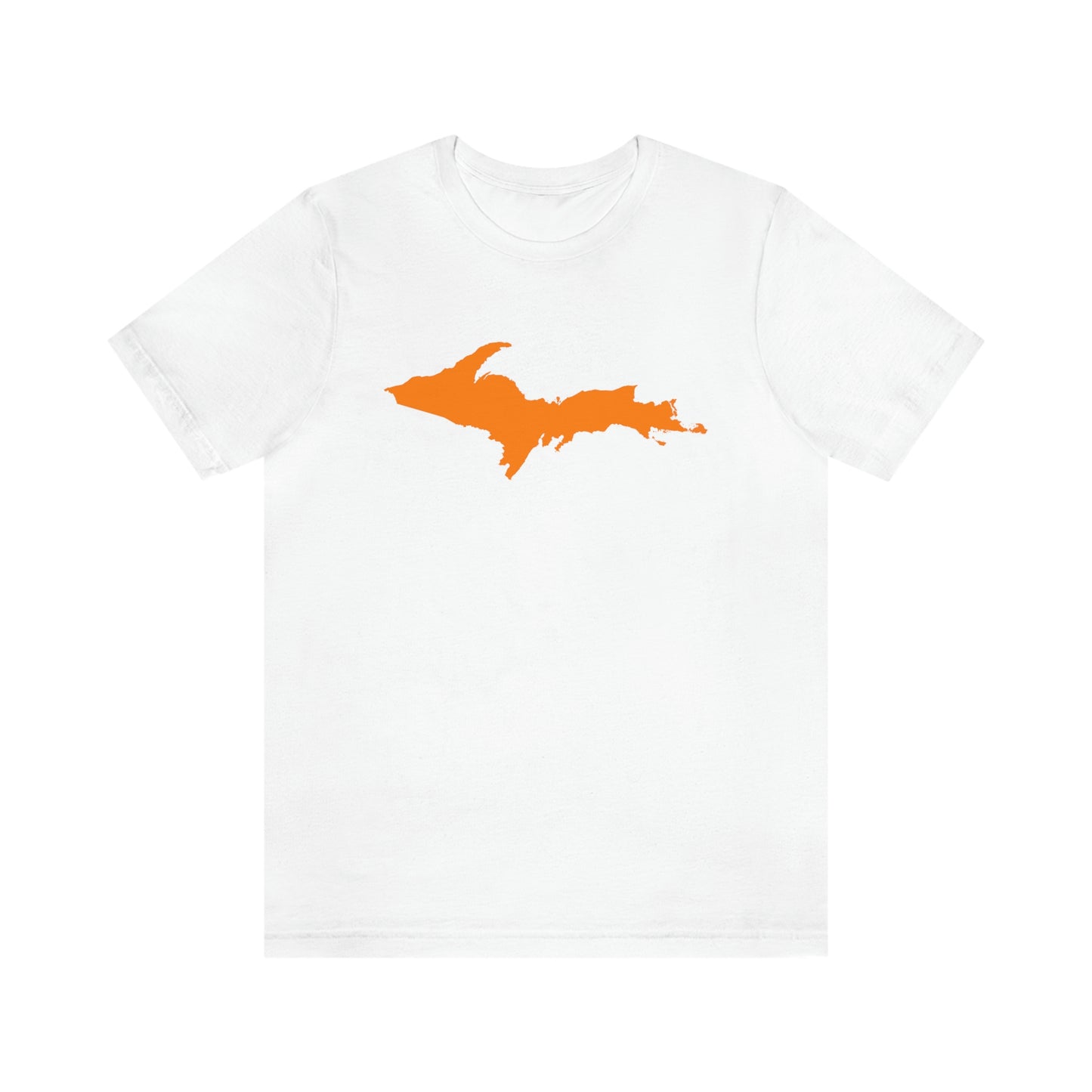 Michigan Upper Peninsula T-Shirt (w/ Orange UP Outline) | Unisex Standard Fit