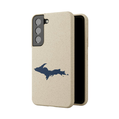 Michigan Upper Peninsula Biodegradable Phone Cases (w/ Navy UP Outline) | Samsung Android