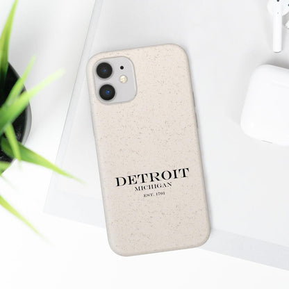 'Detroit Est. 1701' Phone Cases (Black Color) | Android & iPhone - Circumspice Michigan