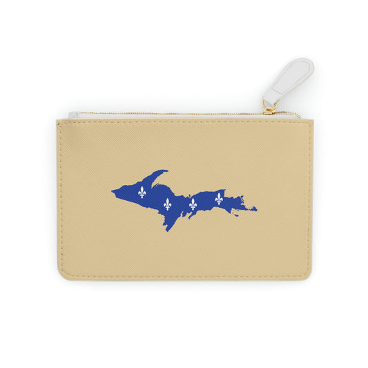 Michigan Upper Peninsula Mini Clutch Bag (Maple Color w/ UP Quebec Flag Outline)