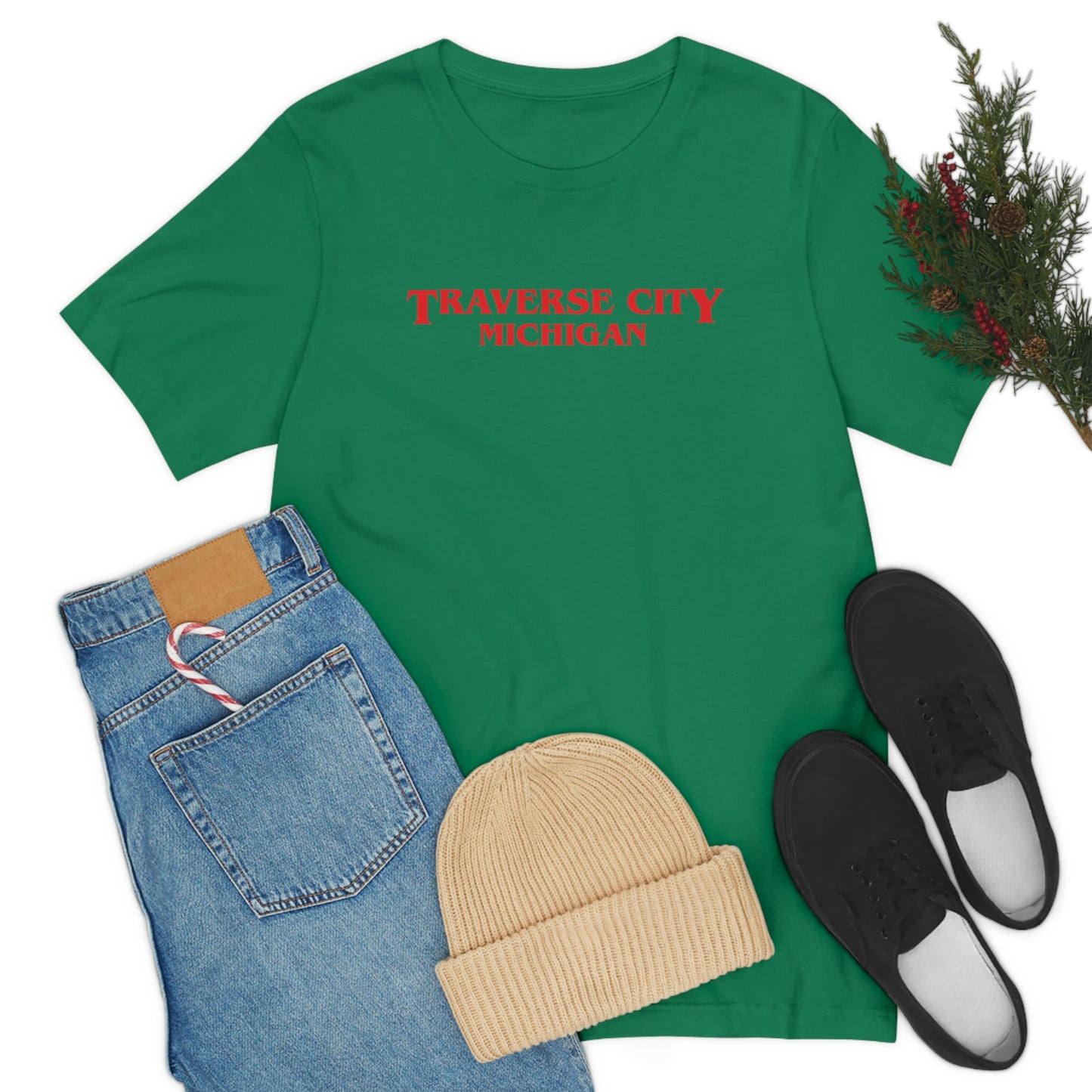 'Traverse City Michigan' ' T-Shirt (1980s Drama Parody) | Unisex Standard Fit