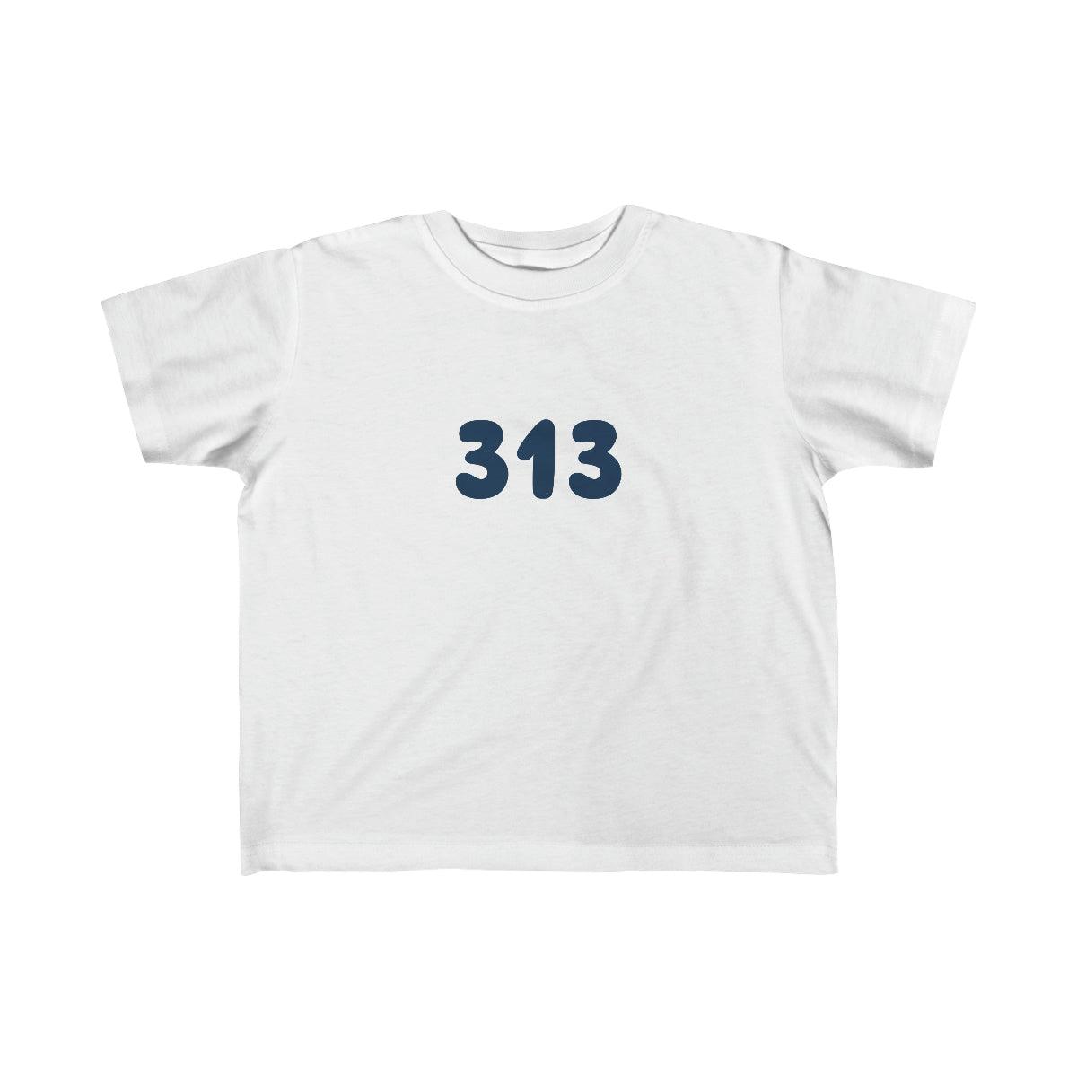 Detroit '313' T-Shirt | Toddler Short Sleeve - Circumspice Michigan