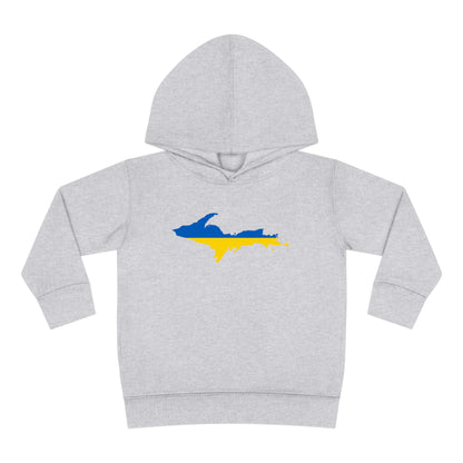 Michigan Upper Peninsula Hoodie (w/ UP Ukraine Flag Outline) | Unisex Toddler