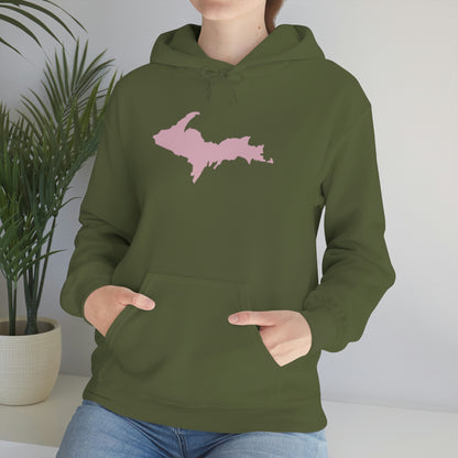 Michigan Upper Peninsula Hoodie (w/ Pink U.P. Outline) | Unisex Standard