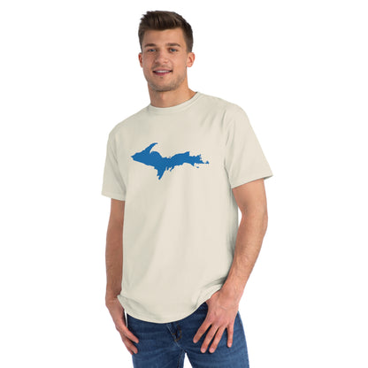 Michigan Upper Peninsula T-Shirt (w/ Azure UP Outline) | Organic Unisex