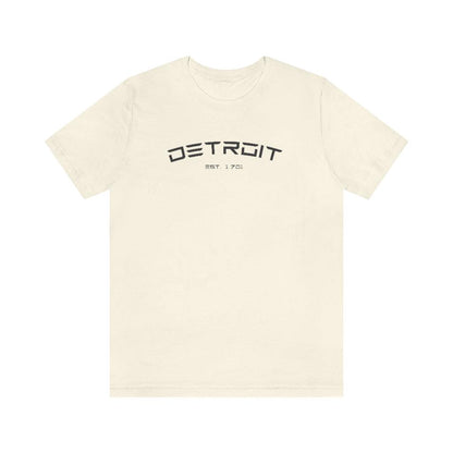 'Detroit Est. 1701' Electric Font T-Shirt | Unisex Standard Fit - Circumspice Michigan