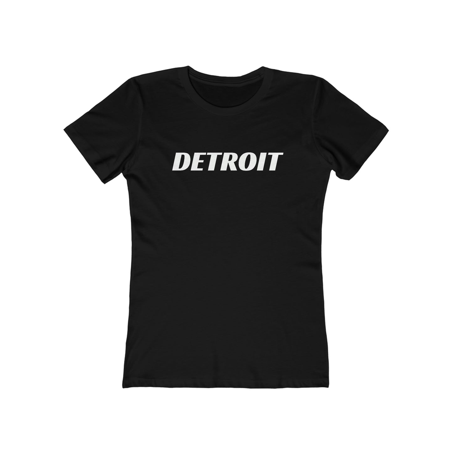 'Detroit' T-Shirt (Racing Font) | Women's Boyfriend Cut