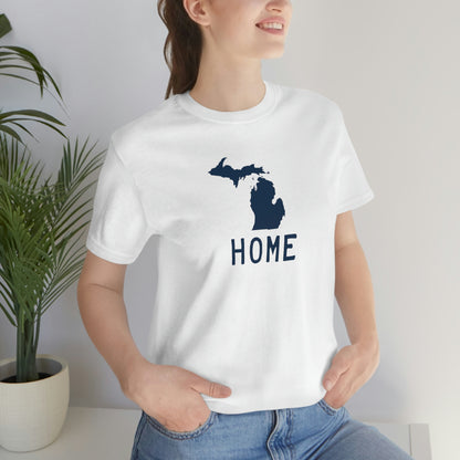 Michigan 'Home' T-Shirt (Licence Plate Font) | Unisex Standard Fit