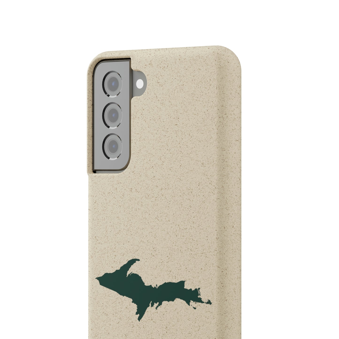 Michigan Upper Peninsula Biodegradable Phone Cases (w/ Green UP Outline) | Samsung Android