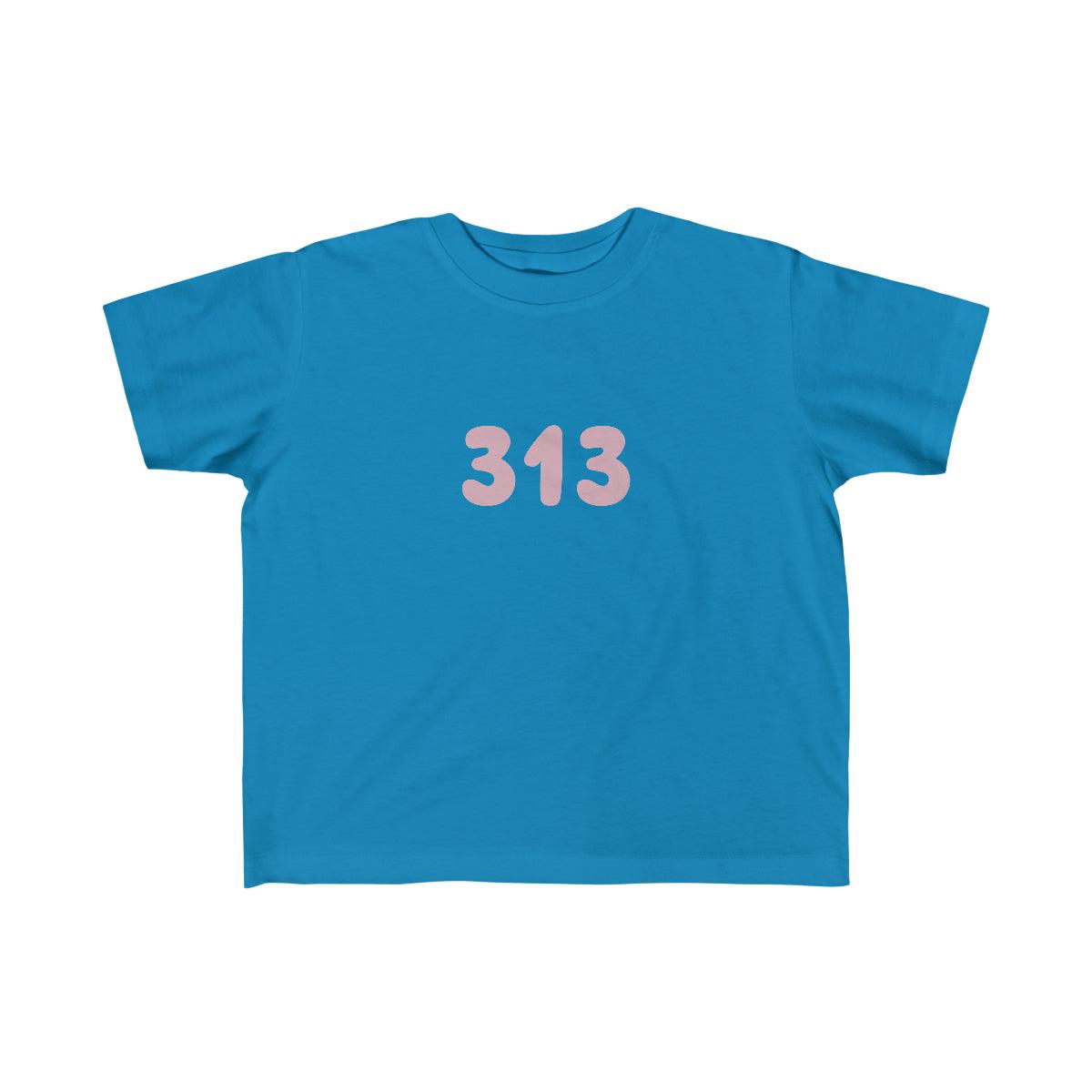 Detroit '313' T-Shirt | Toddler Short Sleeve - Circumspice Michigan