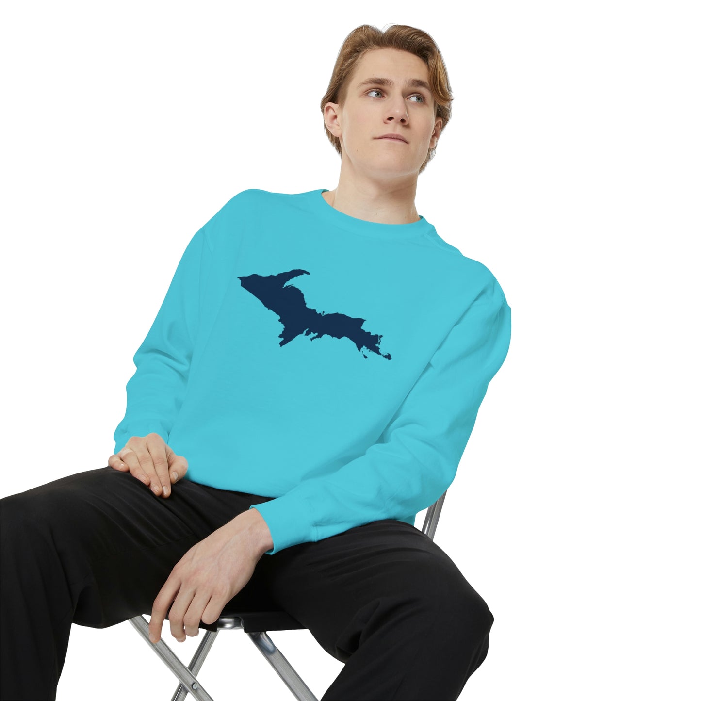 Michigan Upper Peninsula Sweatshirt | Unisex Garment Dyed