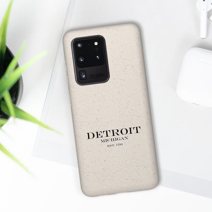 'Detroit Est. 1701' Phone Cases (Black Color) | Android & iPhone