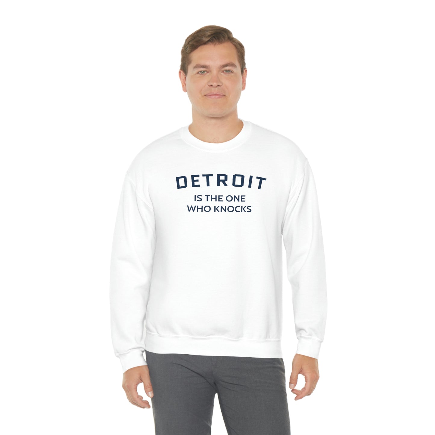 'Detroit is the One Who Knocks' Sweatshirt | Unisex Standard