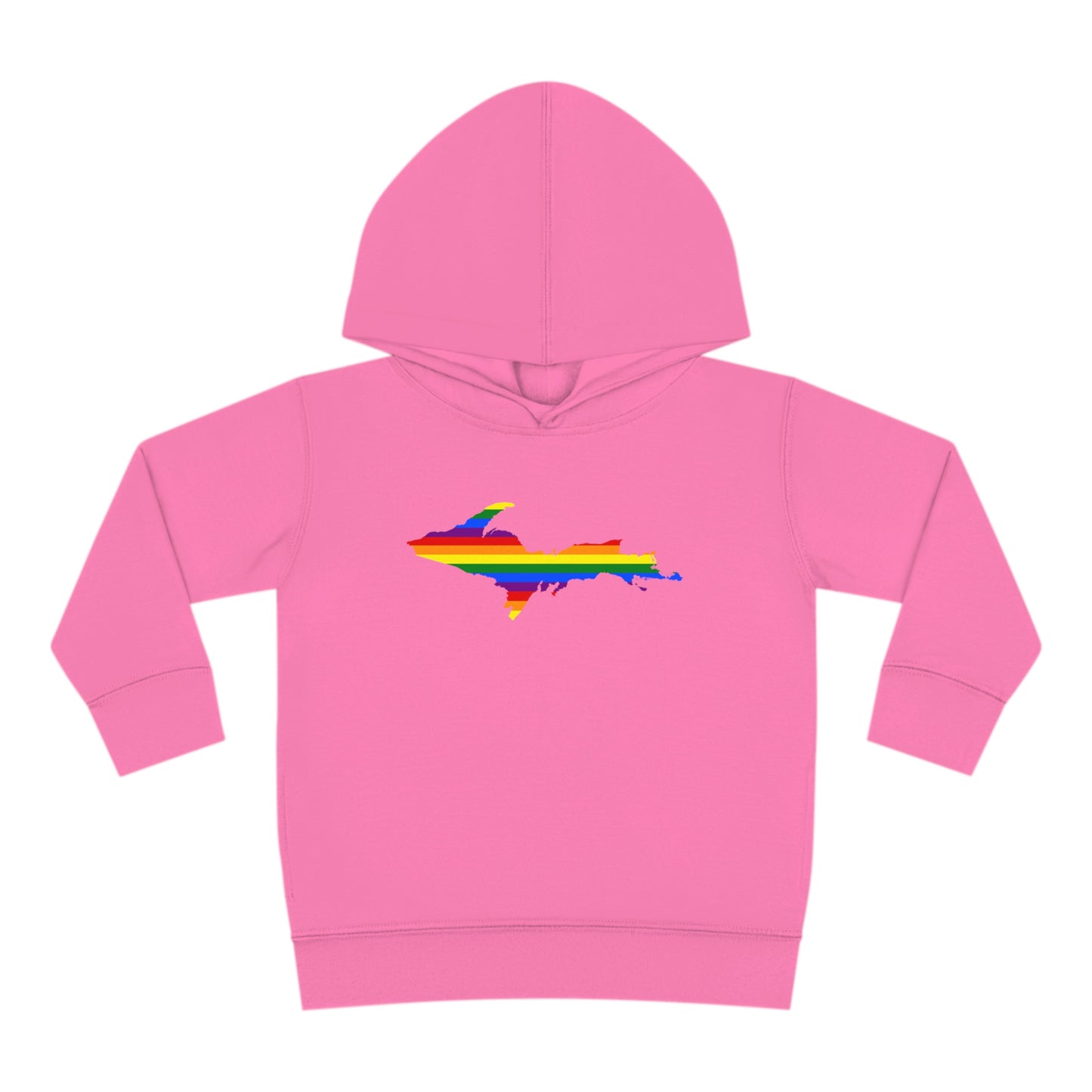 Michigan Upper Peninsula Hoodie (w/ UP Pride Flag Outline) | Unisex Toddler