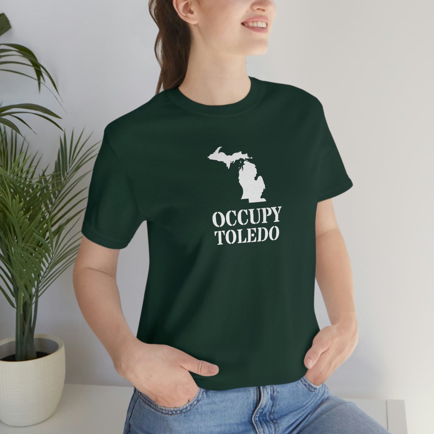 'Occupy Toledo' T-Shirt (w/ Corrected Michigan Outline) | Unisex Standard Fit