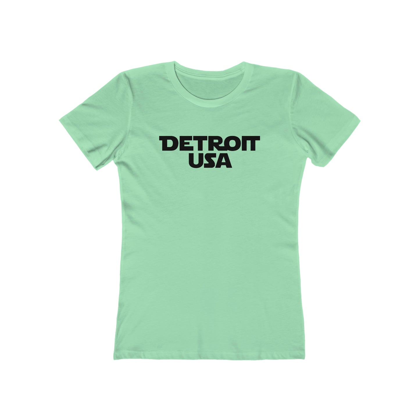 'Detroit USA' T-Shirt (1970s Epic Sci-Fi Parody) | Women's Boyfriend Cut