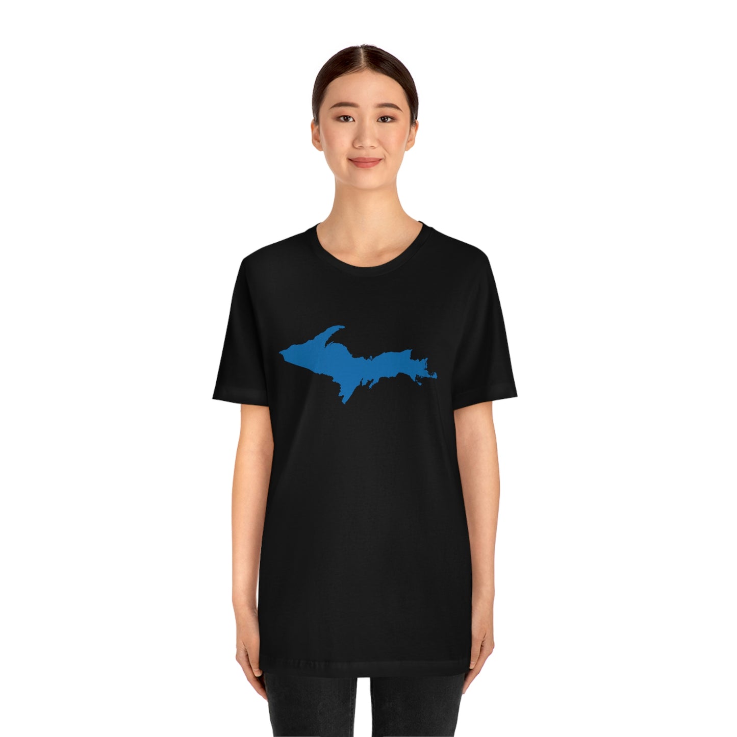 Michigan Upper Peninsula T-Shirt (w/ Azure UP Outline) | Unisex Standard Fit