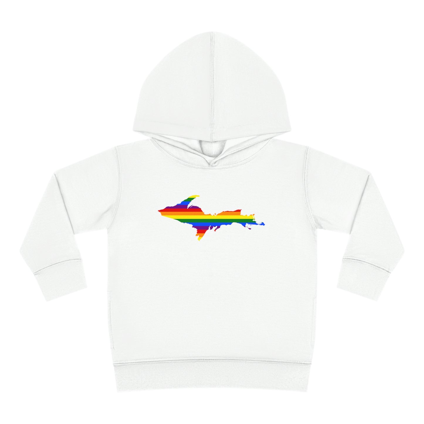 Michigan Upper Peninsula Hoodie (w/ UP Pride Flag Outline) | Unisex Toddler