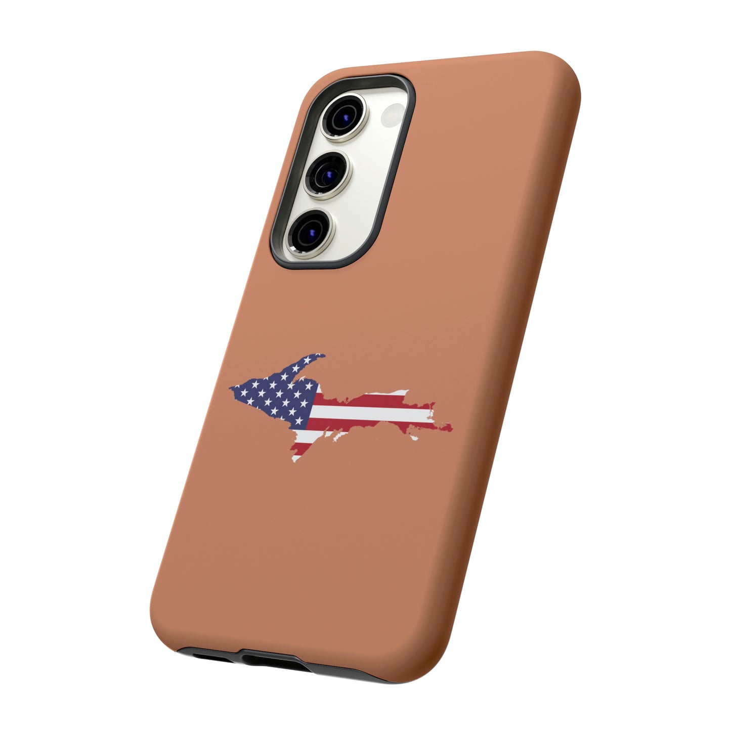 Michigan Upper Peninsula Tough Phone Case (Copper Patriot Edition) | Samsung & Pixel Android