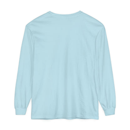 Michigan Upper Peninsula Garment-Dyed T-Shirt (w/ UP Quebec Flag Outline) | Unisex Long Sleeve