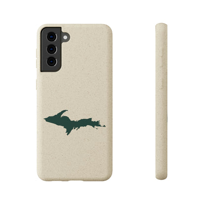 Michigan Upper Peninsula Biodegradable Phone Cases (w/ Green UP Outline) | Samsung Android