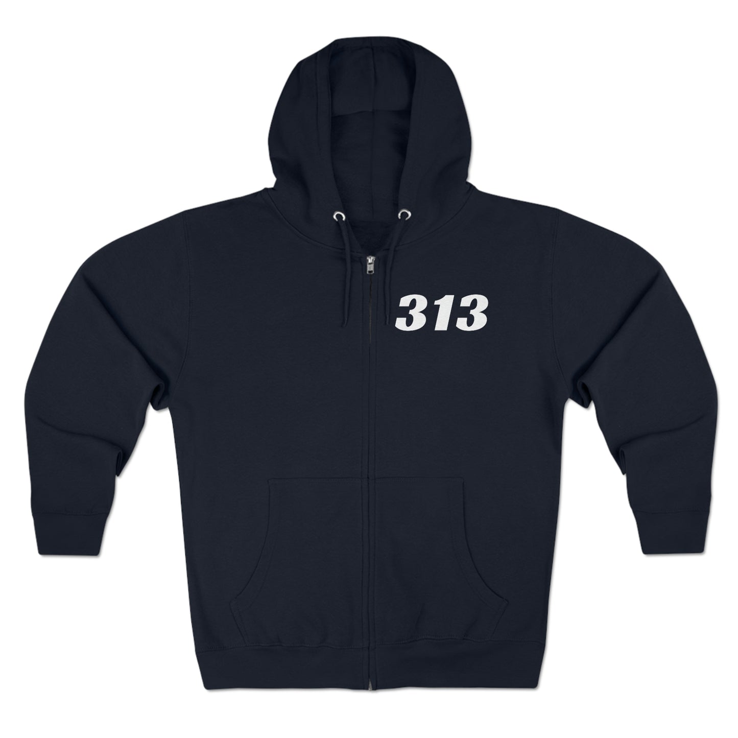 Detroit '313' Full-Zip Hoodie | Racing Font