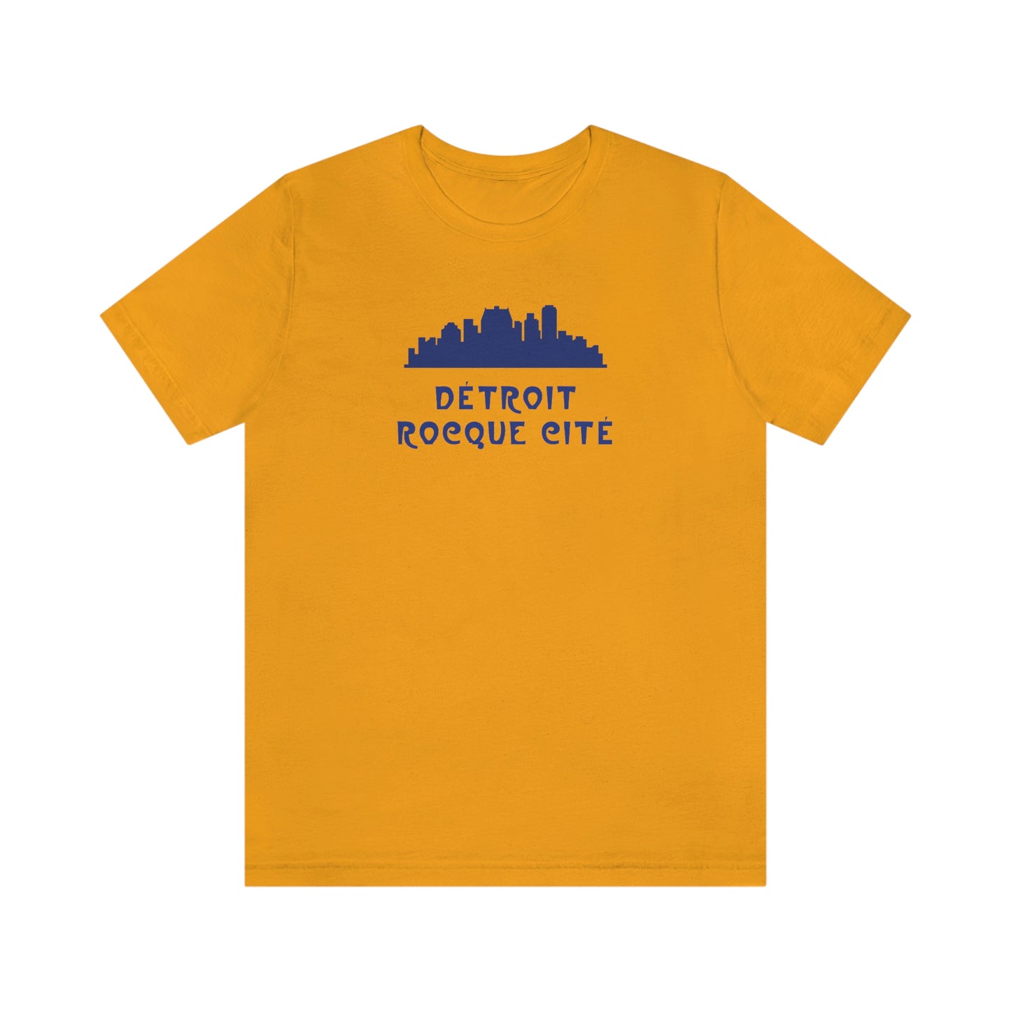 'Détroit Rocque Cité' with Skyline T-Shirt | Unisex Standard Fit