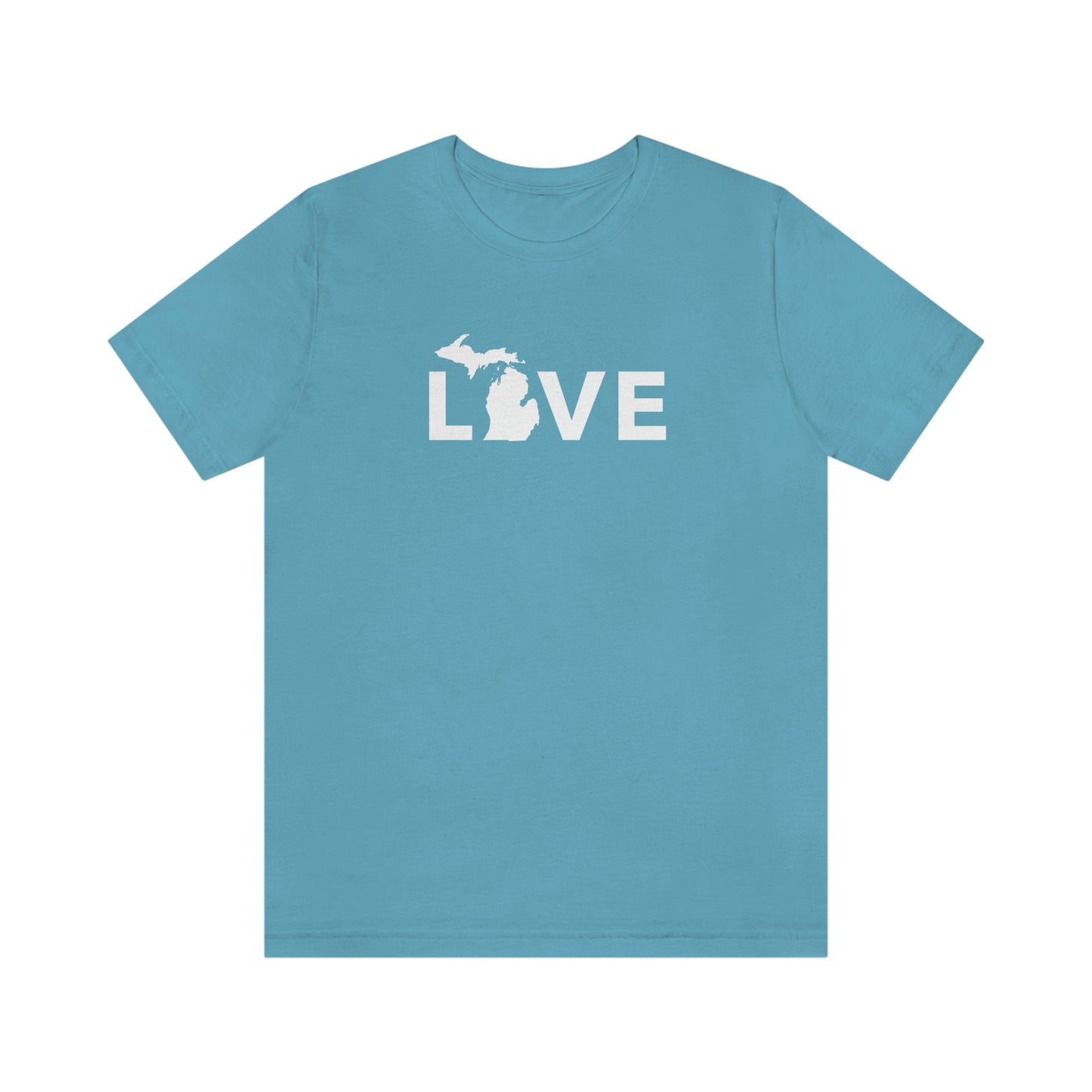 Michigan 'Love' T-Shirt (Geometric Sans Font) | Unisex Standard Fit