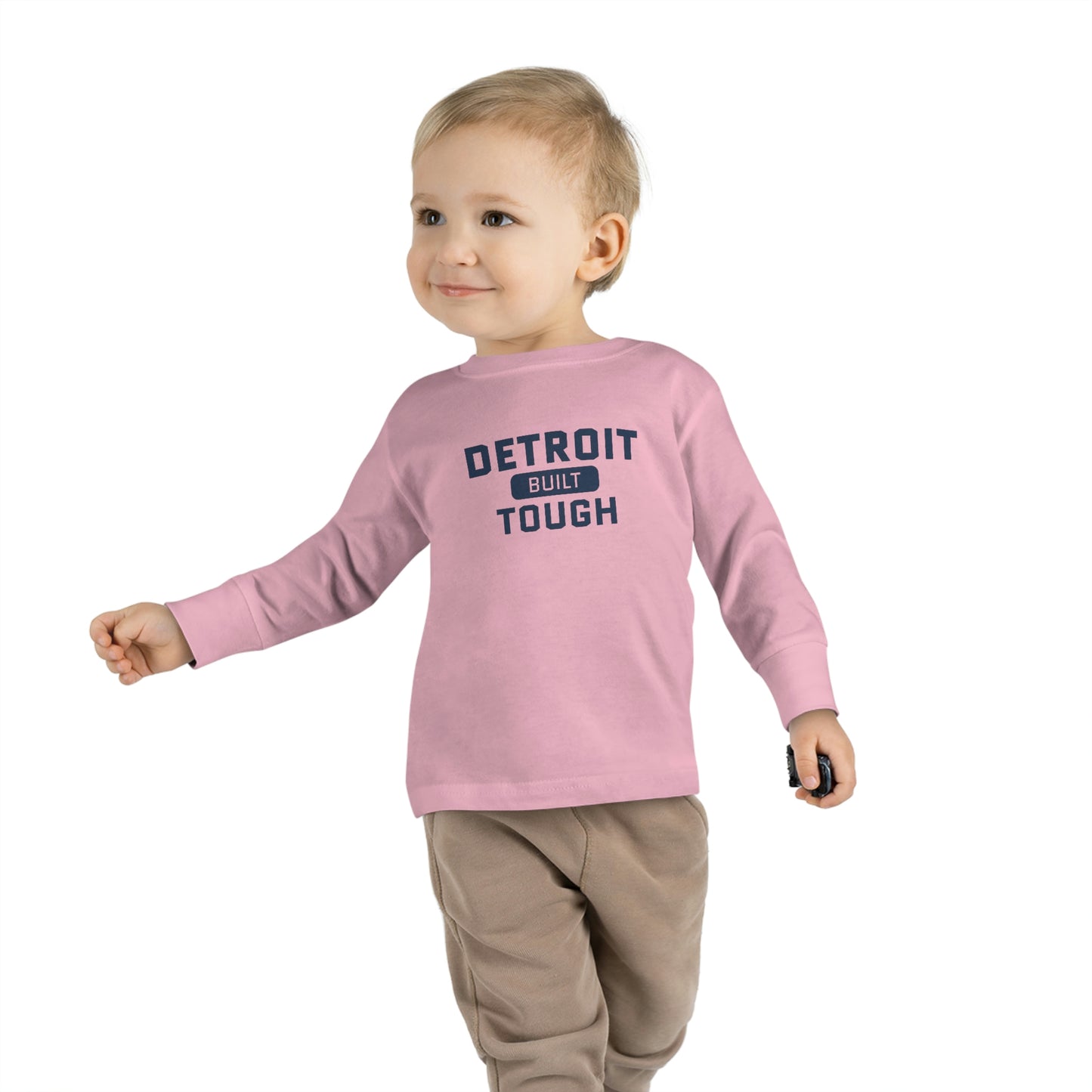 'Built Detroit Tough'' Parody T-Shirt | Toddler Long Sleeve