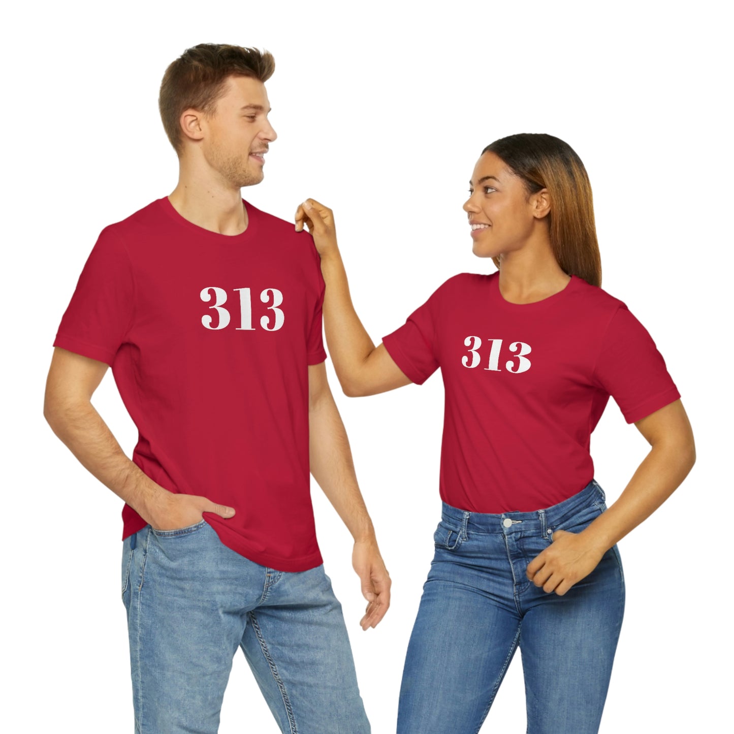 Detroit '313' T-Shirt (Didone Font) | Unisex Standard Fit