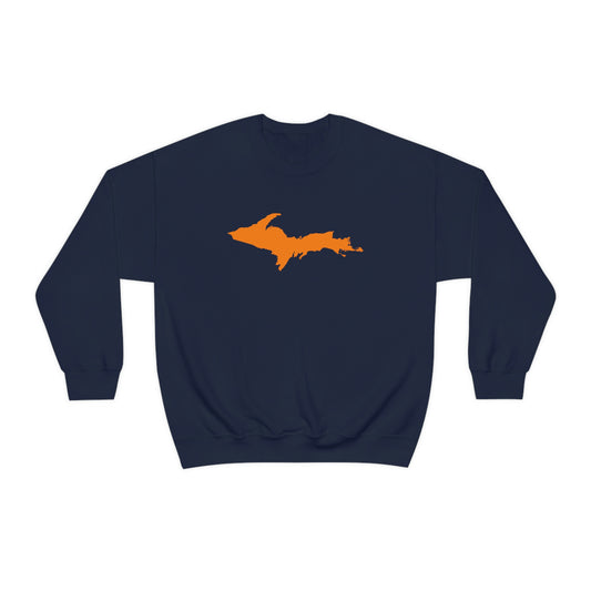 Michigan Upper Peninsula Sweatshirt (w/ Orange UP Outline) | Unisex Standard