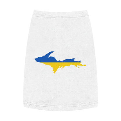 Michigan Upper Peninsula Pet Tank Top (w/ UP Ukraine Flag Outline)