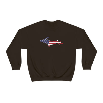 Michigan Upper Peninsula Sweatshirt (w/ UP USA Flag Outline) | Unisex Standard