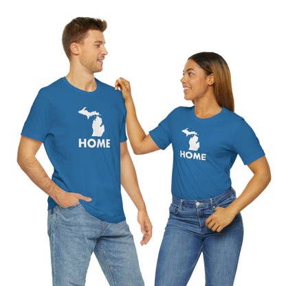 Michigan 'Home' T-Shirt (Geometric Sans Font) | Unisex Standard Fit