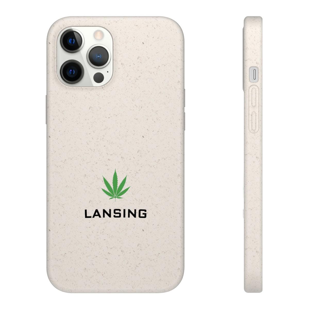 'Lansing' Phone Cases (w/ Cannabis Leaf) | Android & iPhone - Circumspice Michigan