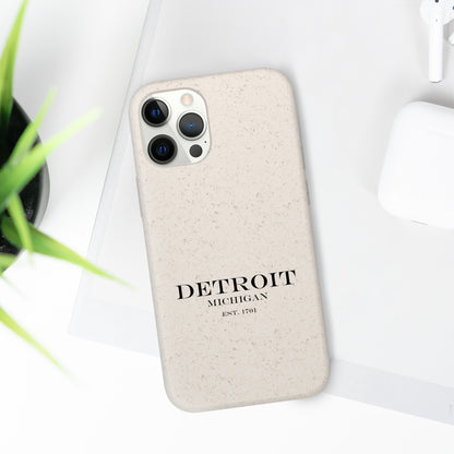 'Detroit Est. 1701' Phone Cases (Black Color) | Android & iPhone