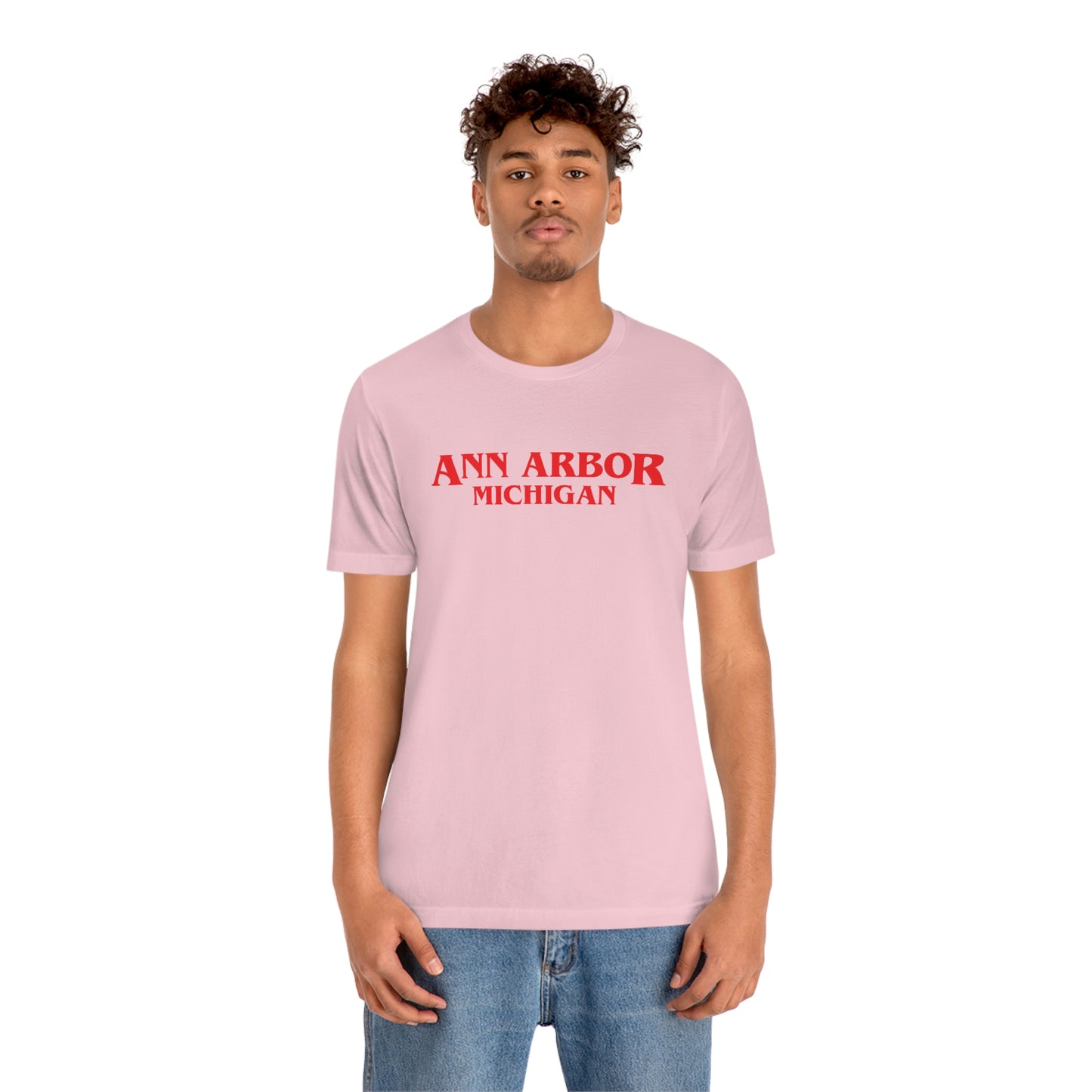 'Ann Arbor Michigan' ' T-Shirt (1980s Drama Parody) | Unisex Standard Fit