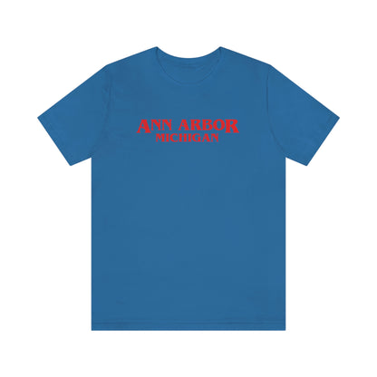 'Ann Arbor Michigan' ' T-Shirt (1980s Drama Parody) | Unisex Standard Fit