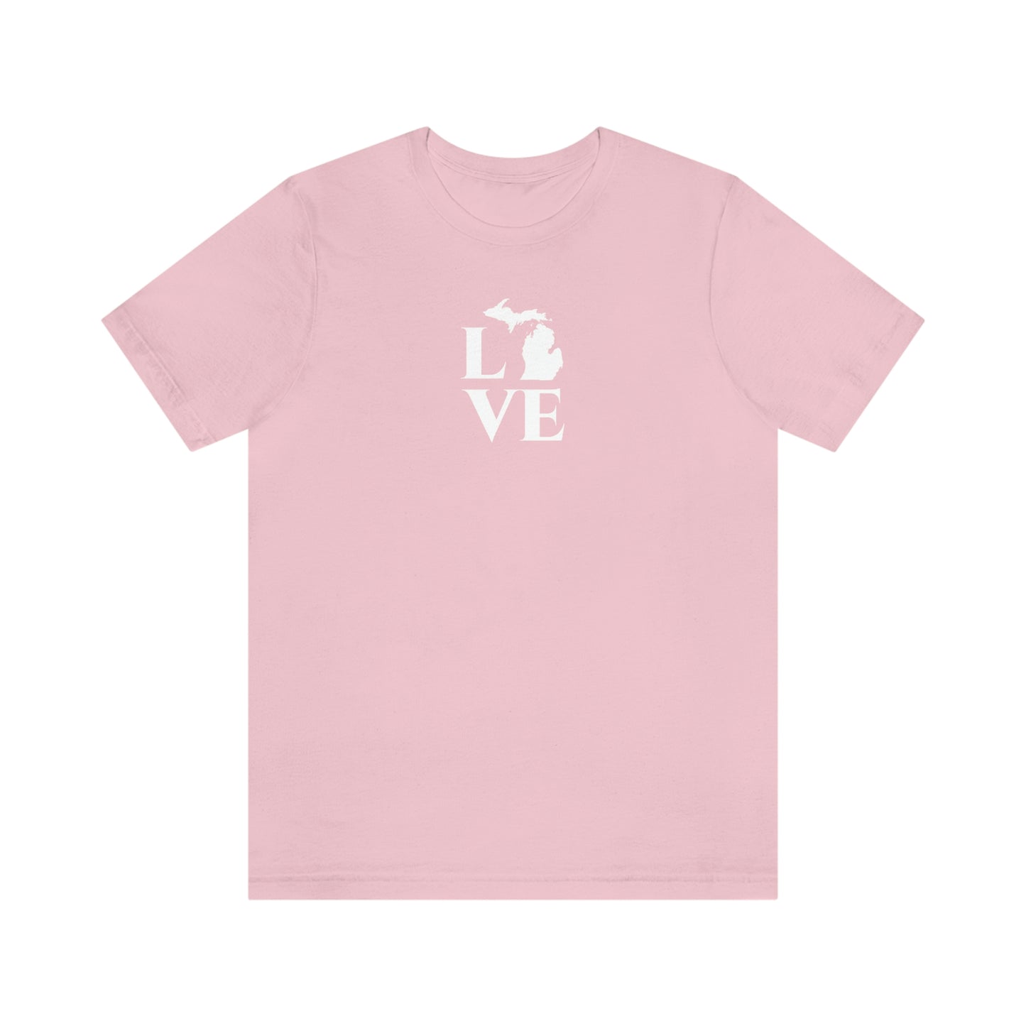 Michigan 'Love' T-Shirt (Roman Serif Font) | Unisex Standard Fit