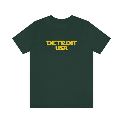 'Detroit USA' T-Shirt (1970s Epic Sci-Fi Parody) | Unisex Standard Fit