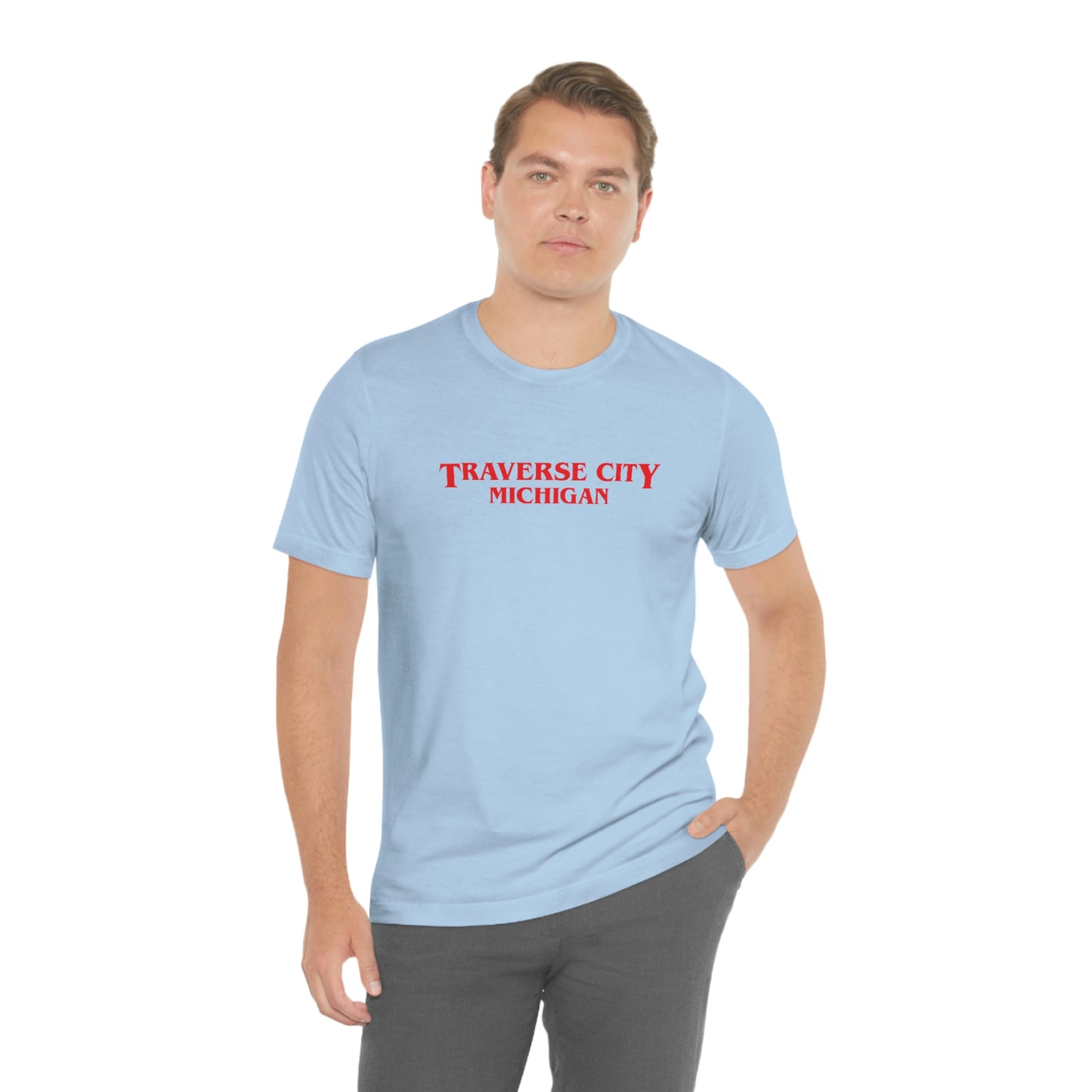 'Traverse City Michigan' ' T-Shirt (1980s Drama Parody) | Unisex Standard Fit