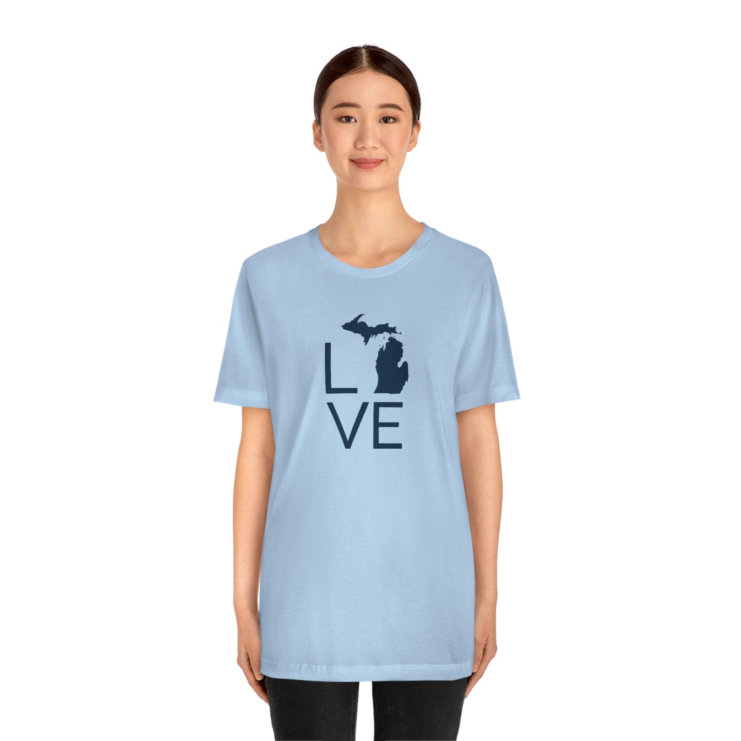 Michigan 'Love' T-Shirt (Thin Sans Font) | Unisex Standard Fit