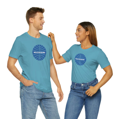 'Michigan' T-Shirt (Retro Airline Parody)  | Unisex Standard Fit