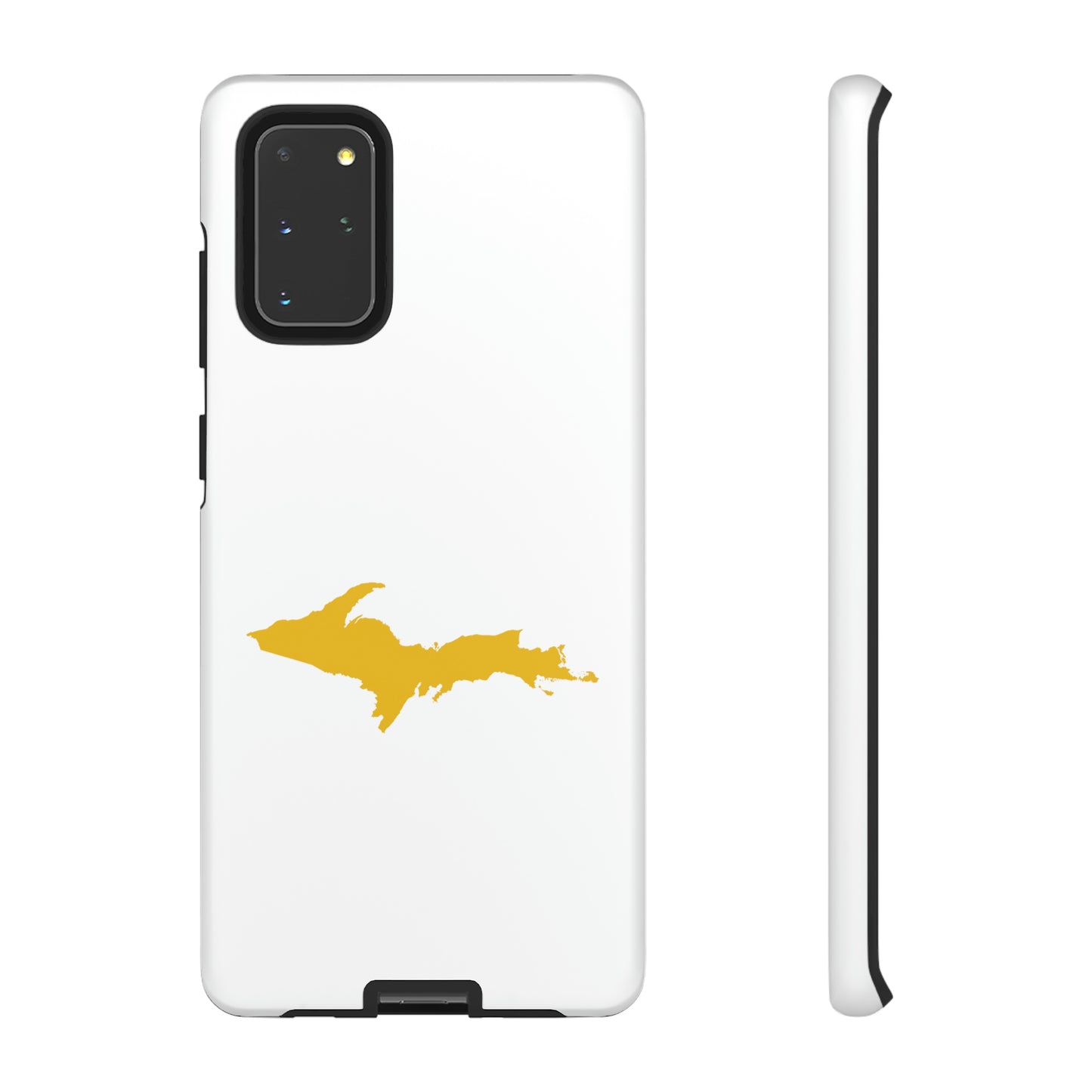 Michigan Upper Peninsula Tough Phone Case (w/ Gold UP Outline) | Samsung & Pixel Android